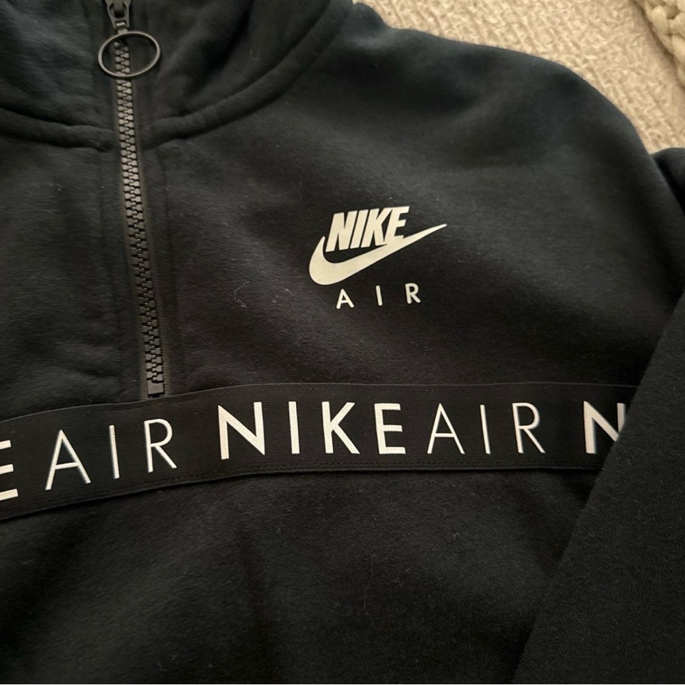 Nike Women's Black Half-Zip Sweatshirt - Picture 2 of 2